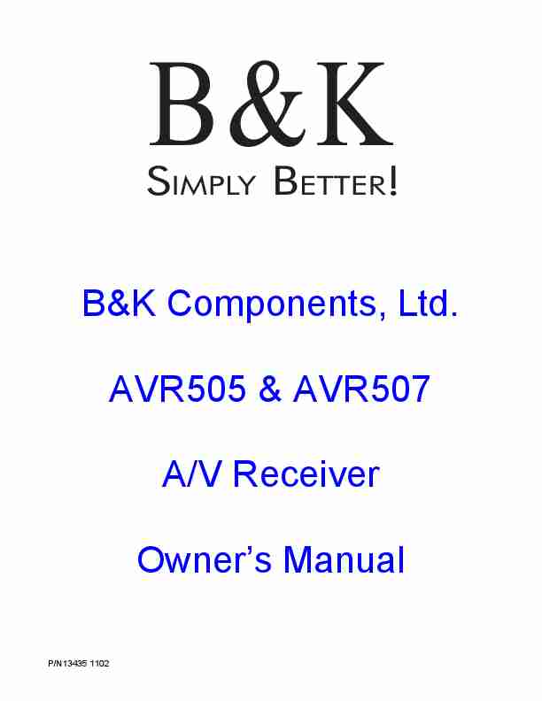 B&K; Stereo Receiver AVR505-page_pdf